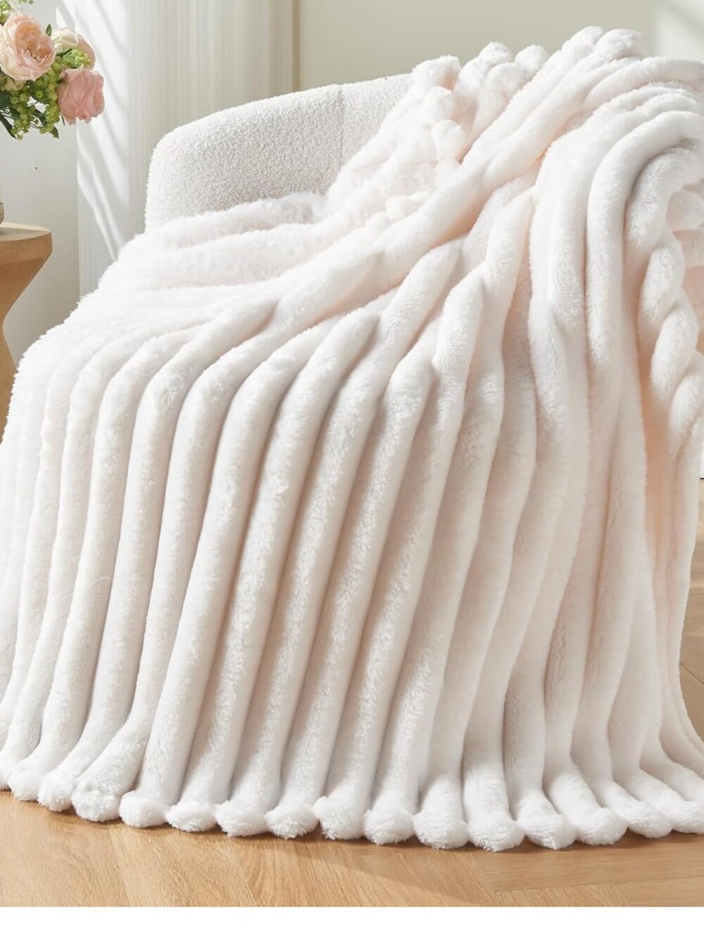 Fluffy Soft Throw Blanket 50x60